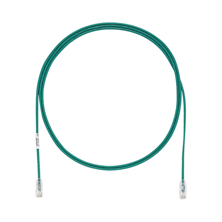 Cable de Parcheo TX6 UTP Cat6 Diametro Reducido (28AWG) Verde 6ft