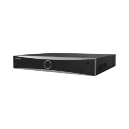 NVR 12 MP 4K / 32 canales IP / 16 PtosPoE+ / Reconocimiento Facial / AcuSense Evita Falsas Alarmas / 4 Bahias HDD / Switch PoE