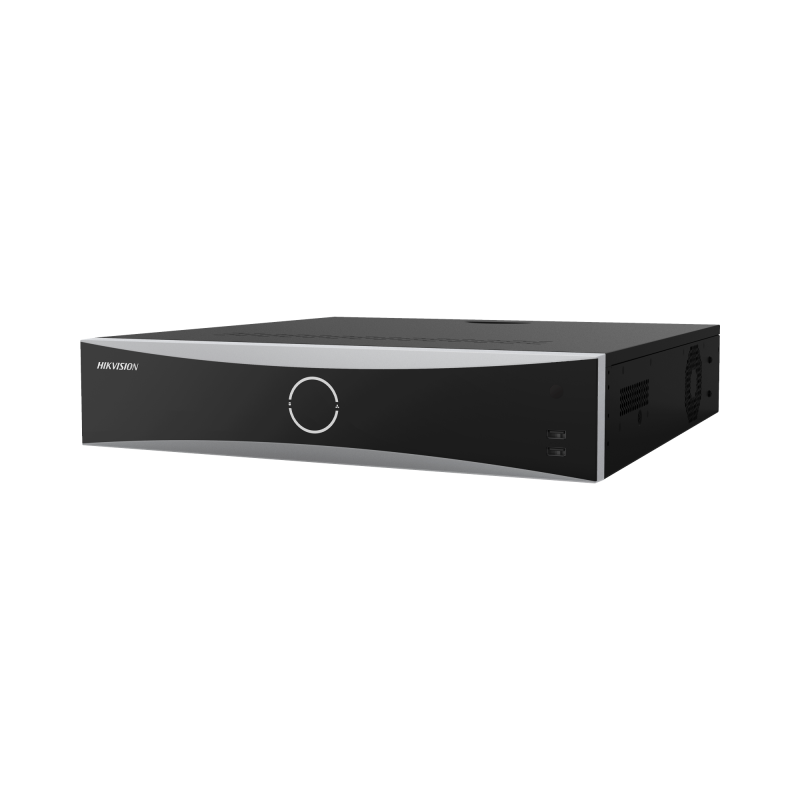 NVR 12 MP 4K / 32 Canales IP / Reconocimiento Facial / AcuSense Evita Falsas Alarmas / 8 Bahias HDD / 2 HDMI en 4K / Alarmas I/O