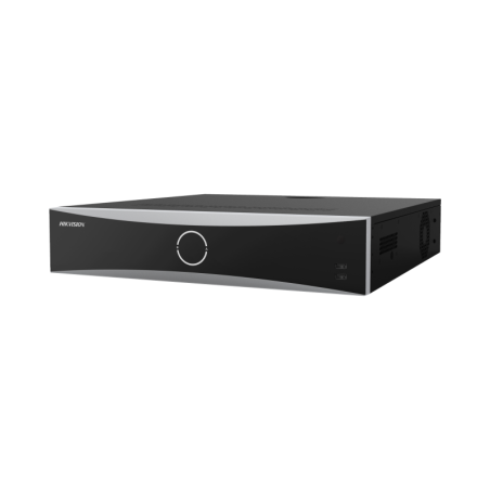 NVR 12 MP 4K / 32 Canales IP / Reconocimiento Facial / AcuSense Evita Falsas Alarmas / 8 Bahias HDD / 2 HDMI en 4K / Alarmas I/O