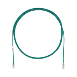 Cable de Parcheo TX6 UTP Cat6 Diametro Reducido (28AWG) Verde 7ft