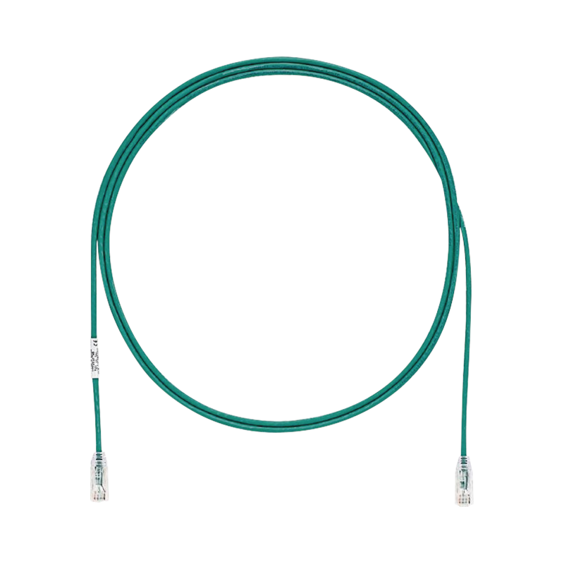 Cable de Parcheo TX6 UTP Cat6 Diametro Reducido (28AWG) Verde 7ft