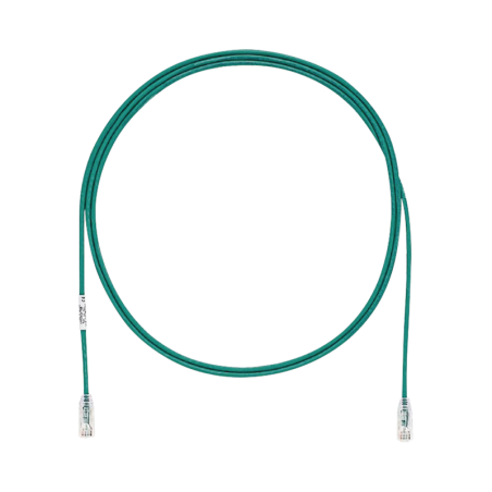 Cable de Parcheo TX6 UTP Cat6 Diametro Reducido (28AWG) Verde 7ft