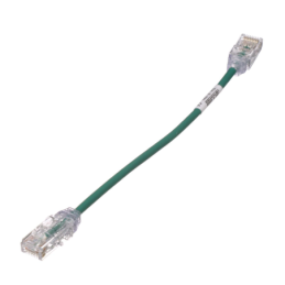 Cable de Parcheo TX6 UTP Cat6 Diametro Reducido (28AWG) Verde 8in (20.2cm)