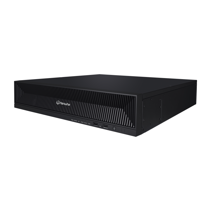 NVR 32 MP 8K / 32 Canales IP /8 Discos Duros / H.265 & Wisestream / Wisenet P2P / ONVIF / CompatibleCamaras IA / Salida HDMI e