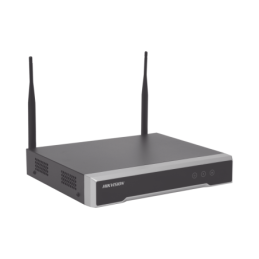 NVR 4 MP / 4 canales IP / 1 Bahia de Disco Duro / 2 Antenas Wi-Fi / Salida de Video Full HD