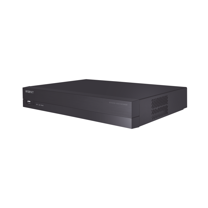 NVR 8 canaleshasta 8MP / H.265 / P2P Wisenet / 8 PtosPoE Plug and Play.