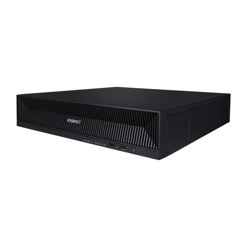 NVR de 16 canales / 32MP / Hasta 4 Discos Duros / Switch PoE+ 16 Ptos/ Wisenet P2P / H.265 & WiseStream