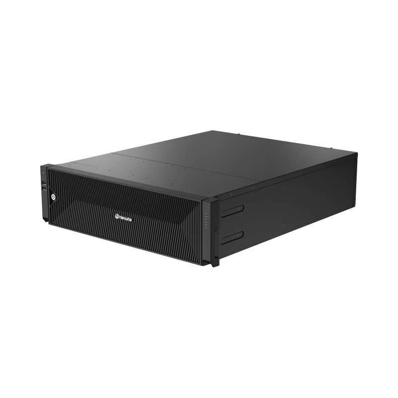 NVR de 64 canales /grabacion hasta 32 MP / H.265 & Wisestream / Procesamiento 400 Mbps / 3 Ptosde Red / Raid 5-6 / 40TB incl