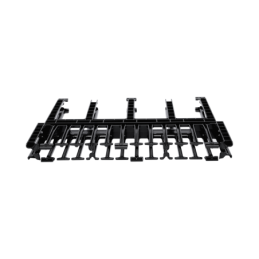 Organizador de Cables Horizontal NetManager de Alta Densidad Doble Frontal y Posterior Para Rack de 19in 1UR