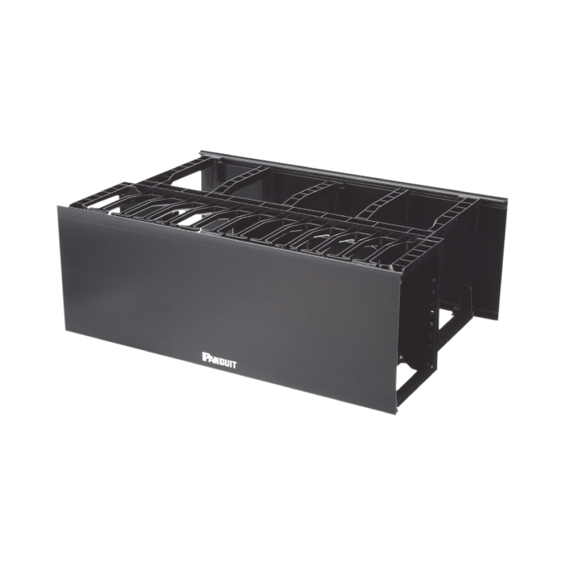 Organizador de Cables Horizontal NetManager de Alta Densidad Doble Frontal y Posterior Para Rack de 19in 4UR