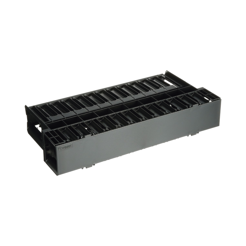 Organizador de Cables Horizontal NetManager Doble Frontal y Posterior Para Rack de 19in 2UR