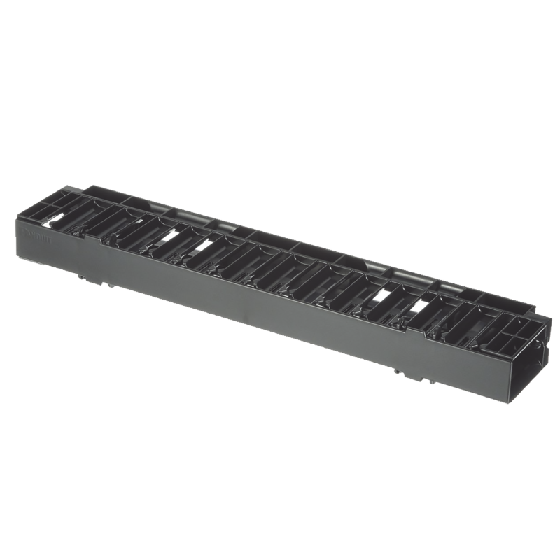 Organizador de Cables Horizontal NetManager Sencillo Solo Frontal Para Rack de 19in 1UR