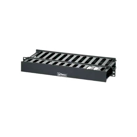 Organizador de Cables Horizontal PatchLink Doble Frontal y Posterior Para Rack de 19in 1UR