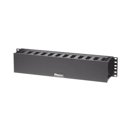 Organizador de Cables Horizontal PatchLink Sencillo Solo Frontal Para Rack de 19in 2UR