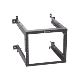 Rack PanZone de Montaje en Pared de 19in Profundidad Ajustable Rieles Numerados y Roscados 12-24 9 UR Color Negro