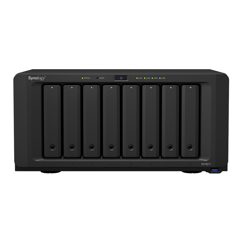 Servidor NAS de 8 Bahias Expandible a 18 Bahias / Hasta 324 TB / 4 GB RAM / Servicio Nube Gratis P2P / Administracion Remota