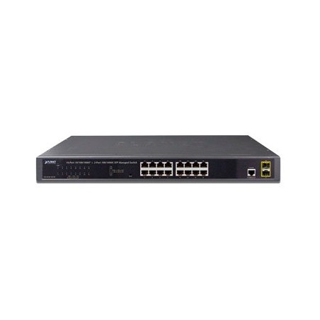 Switch Administrable Capa 2 de 16 Puertos 10/100/1000T con 2 Puertos SFP 100/1000BASE-X