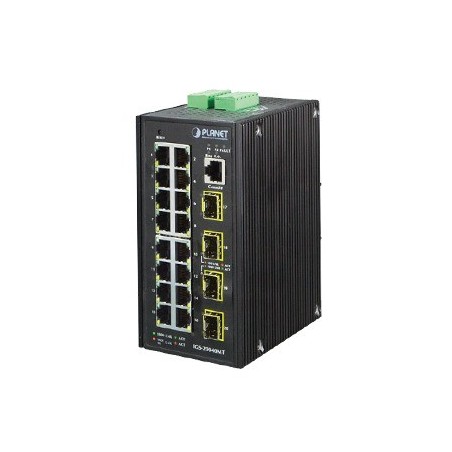 Switch Administrable Industrial 16 puertos Gigabit Ethernet + 4 SFP