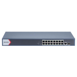 Switch Gigabit PoE+ / Administrable / 16 Ptos1000 Mbps PoE+ / 1 Puerto 1000 Mbps de Uplink / 1 Puerto SFP / Configuracion Remo