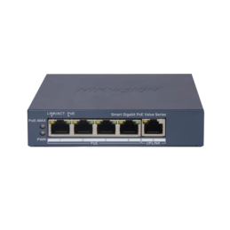 Switch Gigabit PoE+ / Administrable / 4 Ptos1000 Mbps PoE+ / 1 Puerto 1000 Mbps Uplink / Configuracion Nube Hik-PartnerPro / M