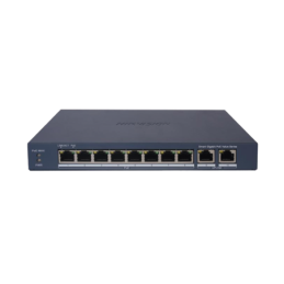 Switch Gigabit PoE+ / Administrable / 8 Ptos1000 Mbps PoE+ / 2 Ptos1000 Mbps de Uplink / Configuracion Remota desde Hik-Part