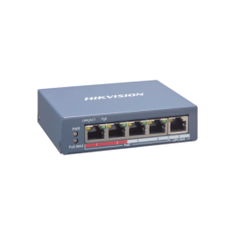 Switch Gigabit PoE+ / Monitoreable / 4 Ptos10/100 Mbps PoE+ / 1 Puerto 10/100 Mbps Uplink / Modo Estendido hasta 300 Metros /