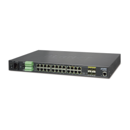 Switch Industrial Administrable 24 Puertos 1000Mbps con 4 Puertos SFP