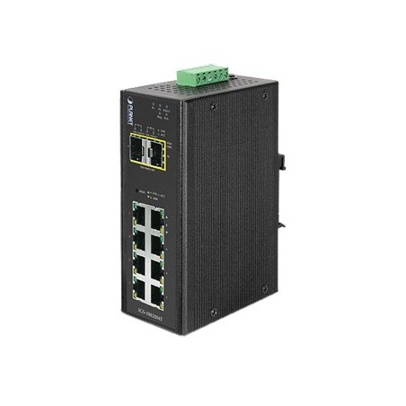 Switch Industrial Administrable Capa 2 8 Puertos 10/100/1000T 2 Puertos SFP 1G / 2.5 G BASE X