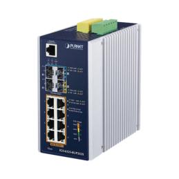 Switch Industrial Administrable Capa 3 con8 Puertos Gigabit PoE 802.3bt 2 Puertos SFP de 1 G/2.5 G 2 Puertos SFP 10 G