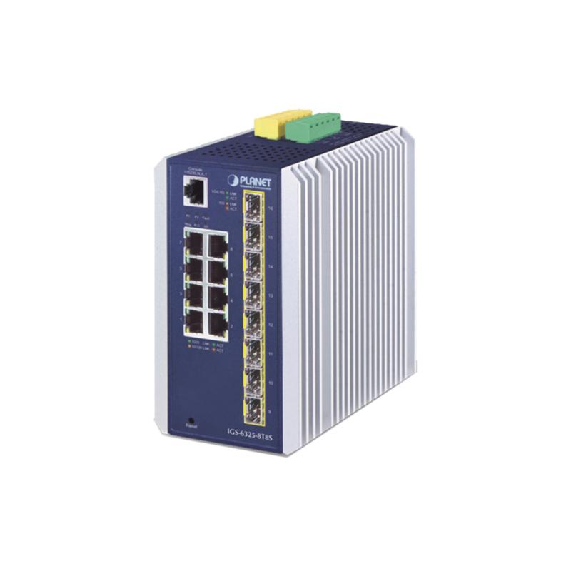 Switch Industrial Administrable Capa 3 8 Puertos Etherrnet 10/100/1000T 8 Puertos SFP de 1G/ 2.5G