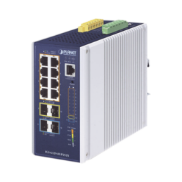 Switch Industrial Administrable Capa 3 Con 8 Puertos PoE Gigabit 802.3bt 2 Puertos SFP de 1 G / 2.5 G 2 Puertos SFP 10 G