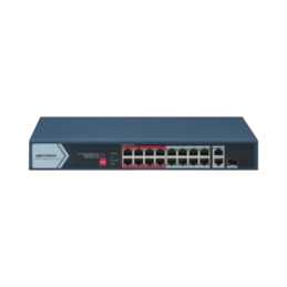 Switch PoE+ / No Administrable / 16 Ptos100 Mbps PoE+ / 2 Puerto 1000 Mbps Uplink + 1 Puerto SFP Uplink / PoE hasta 300 Metros