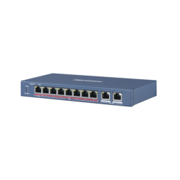 Switch PoE+ / No Administrable / 7 Ptos100 Mbps PoE+ / 1 Puerto 100 Mbps PoE++ 60 W / 2 Ptos1000 Mbps Uplink / PoE hasta 250