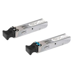 Transceptor Industrial Puerto SFP 1000BASE LX Conector LC Fibra Monomodo Hasta 20 km Soporta Temperatura de -40 a 75°C