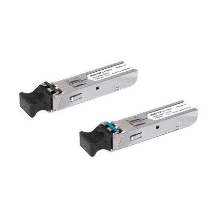 Transceptor Industrial Puerto SFP 1000BASE LX Conector LC Fibra Monomodo Hasta 20 km Soporta Temperatura de -40 a 75°C