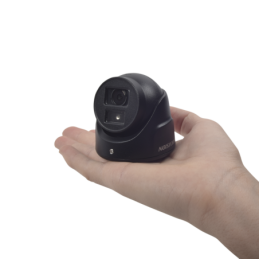 Ultra Mini Camara Turret TURBO 2 MPes 1080p / Gran Angular / Lente 2.8 mm / 20 mts IR EXIR / IP67 / 4 Tecnologias TVI / AHD / CV