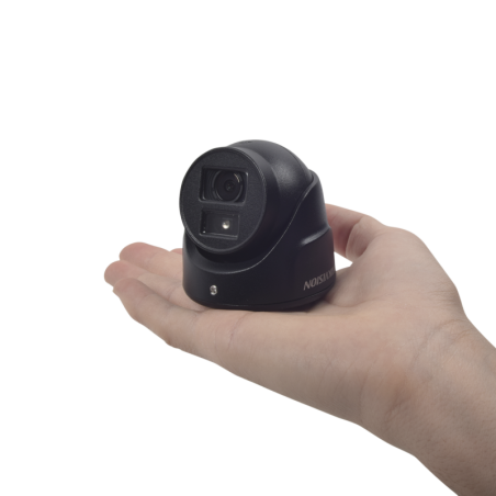 Ultra Mini Camara Turret TURBO 2 MPes 1080p / Gran Angular / Lente 2.8 mm / 20 mts IR EXIR / IP67 / 4 Tecnologias TVI / AHD / CV