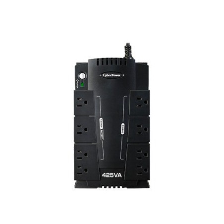 UPS de 425 VA/255 W Topologia Standby Entrada 120 Vca NEMA 5-15P  Gabinete Compacto Con 8 Tomas NEMA 5-15R