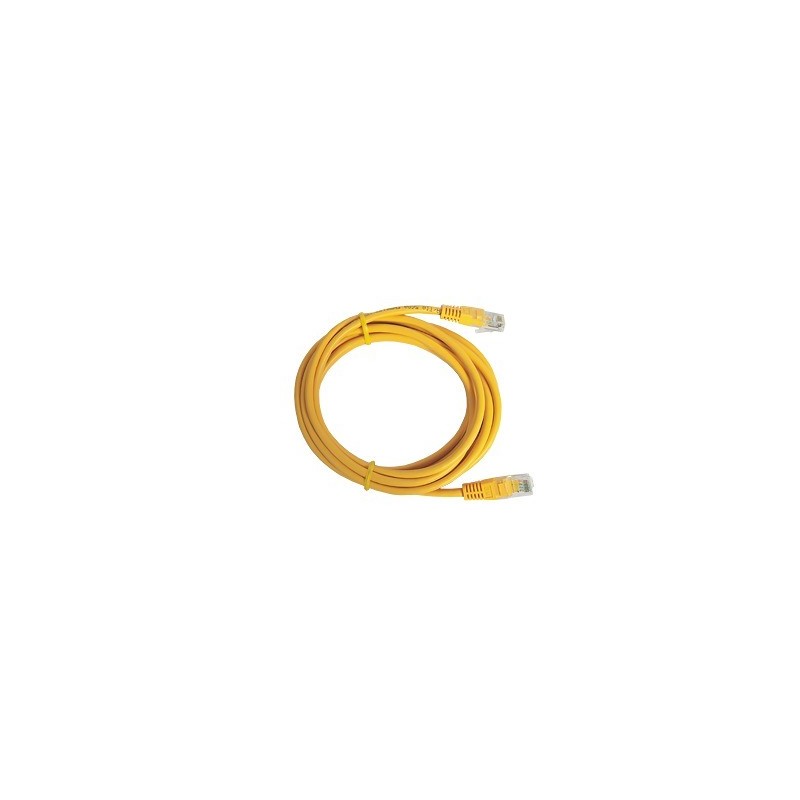 Cable de parcheo UTP Cat5e - 3.0m. - Amarillo