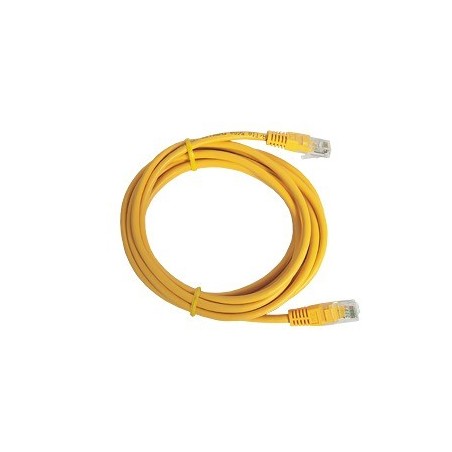 Cable de parcheo UTP Cat5e - 3.0m. - Amarillo