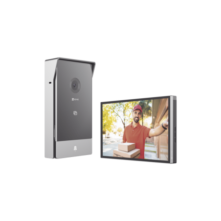 Videoportero IP Conexion a 2 Hilos /Monitor Wi-Fi para Interior / Frente de Calle IP65 Uso En Exterior Debe Tener Proteccion / C