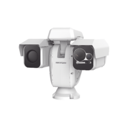 Camara Punta de Poste IP Dual / Termica 50 mm 384 X 288 + Optico 40X / 800 mts IR / IP66 / Deteccion de Temperatura / microSD