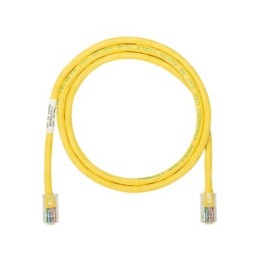 Cable de parcheo UTP Cat5e con plug modular en cada extremo - 1 m. - Amarillo