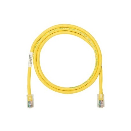 Cable de parcheo UTP Cat5e con plug modular en cada extremo - 1 m. - Amarillo