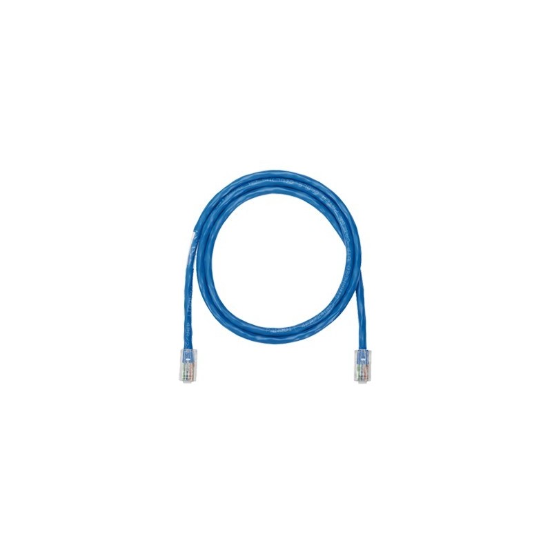 Cable de parcheo UTP Cat5e con plug modular en cada extremo - 1 m. - Azul