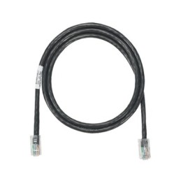 Cable de parcheo UTP Cat5e con plug modular en cada extremo - 1.5 m. - Negro