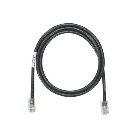 Cable de parcheo UTP Cat5e con plug modular en cada extremo - 1.5 m. - Negro