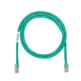 Cable de parcheo UTP Cat5e con plug modular en cada extremo - 1.5 m. - Verde