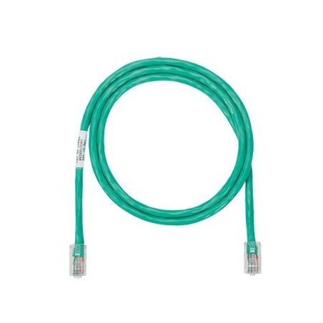 Cable de parcheo UTP Cat5e con plug modular en cada extremo - 1.5 m. - Verde